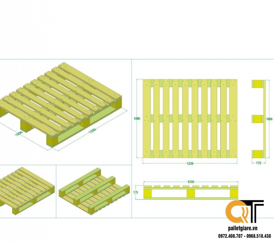 pallet gỗ tràm mới 
