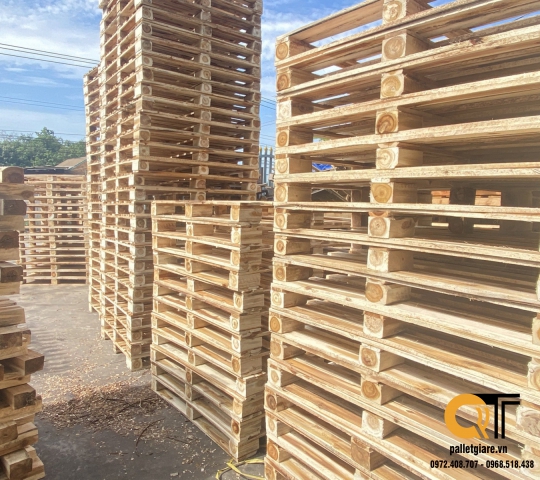 pallet gỗ tràm mới 1150x1000x140