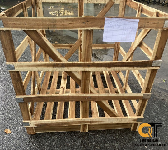 thùng gỗ 2 hướng nâng gỗ tràm mới 