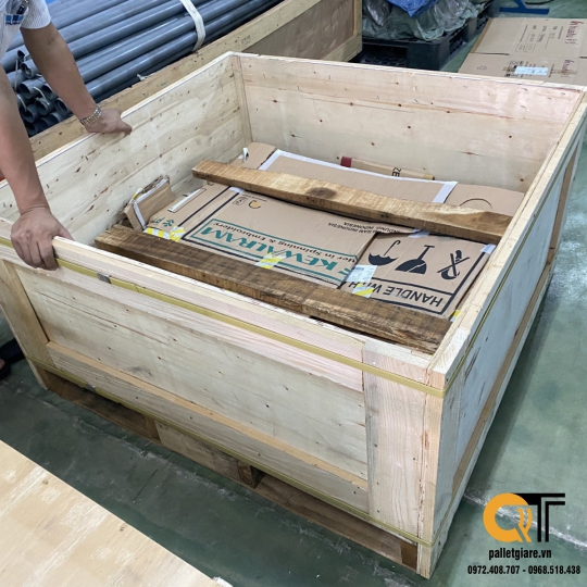 thùng gỗ mới 1100x1100x600