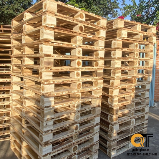 pallet gỗ tràm mới quy cách 1200x1000x140